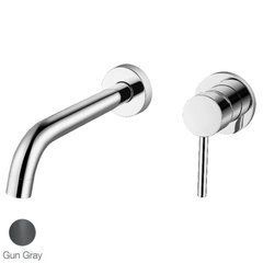 Настенный смеситель для раковины Devit Flow Gun Metal (550537BGM)