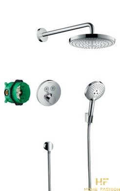 Душевой набор HANSGROHE ShowerSet Raindance Select S/ShowerSelect S верхний, ручной душ, ibox, термостат, 27297000