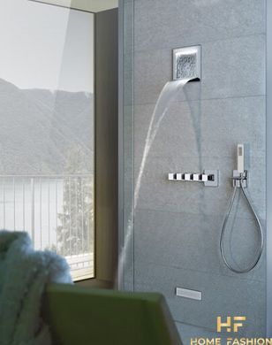 Каскадный излив для душа GESSI CASCATA 39896 + 39898