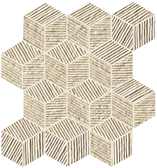 Плитка Lumina Glam Almond Cube Mosaico 22,5X26