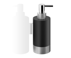 Дозатор для жидкого мыла DECOR WALTHER CLUB WSP1 0855960, цвет - черный матовый/хром