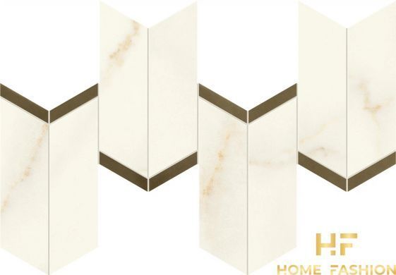 Плитка Atlas Concorde Marvel X Calacatta Apuano Mosaico Chevron 19.2x46.3 Lapp (AF8W)