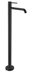 Напольный смеситель для раковины PAFFONI Light LIG 031 NO, цвет - черный матовый