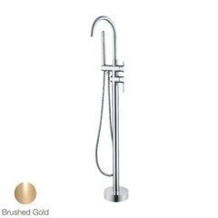 Напольный смеситель для ванны Devit Flow Brushed Gold (550538BG)