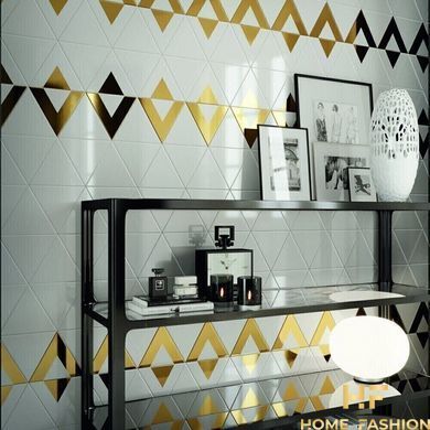Плитка Petracer`s Triangolo Cornice blu 17x17x15