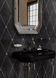 Плитка Petracer`s Ad Maiora Rhombus Platino su Nero, fregio Platino 50x100