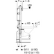 Комплект інсталяції для підвісного унітазу 3в1 Geberit Duofix Delta 12см 458.126.00.1