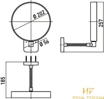 Косметическое зеркало EMCO SYSTEM 2 109500114, цвет - хром