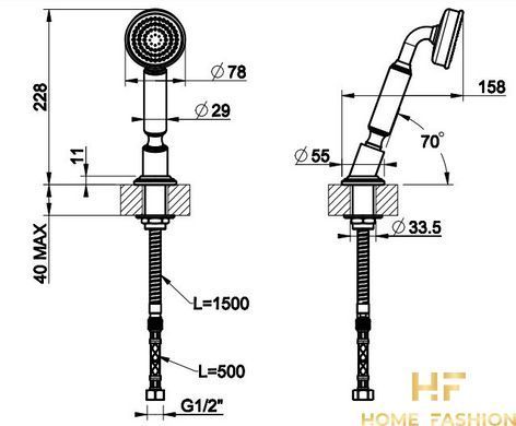 Душевой набор GESSI VENTI20 65127-031
