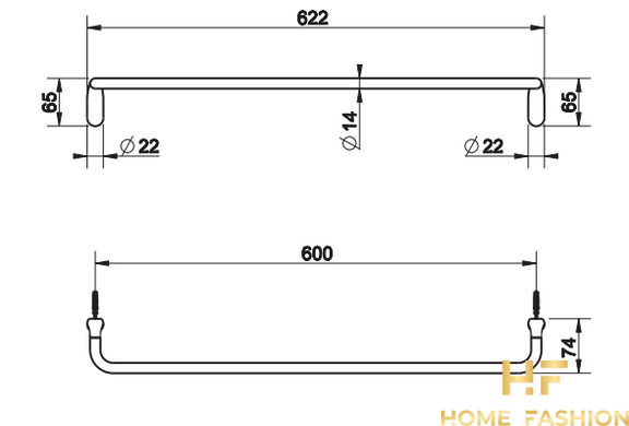 Полотенцедержатель GESSI GOCCIA 38103-031