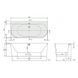 Ванна VILLEROY & BOCH OBERON 2.0 UBQ180OBR9CD00V-01, колір - білий