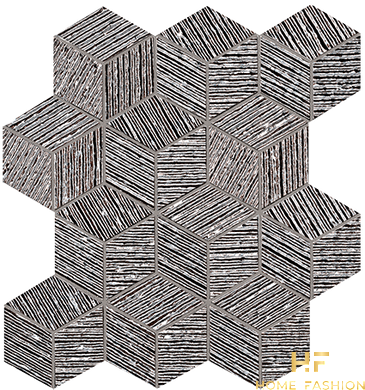 Плитка Lumina Glam Silver Cube Mosaico 22,5X26