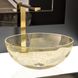 Раковина накладная Glass Design Laguna Murano Oro LAGUNAGDF3, цвет - сусальное золото / золото