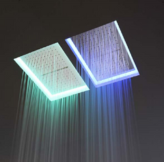 Верхний душ с LED подсветкой ANTONIO LUPI METEO2С BAL, цвет - зеркальная сталь