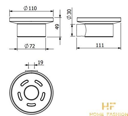 Мыльница Kludi Vela R хром (5898505)