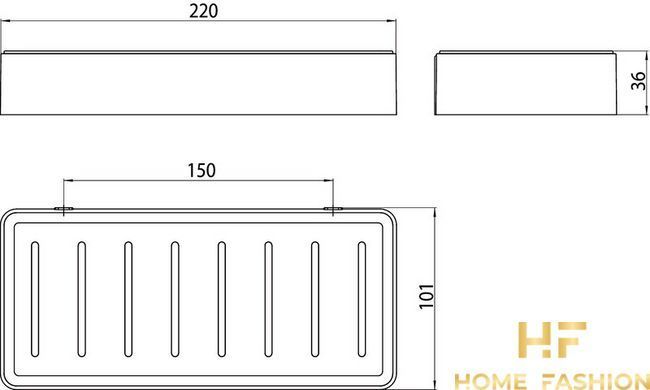 Поличка EMCO LOFT 054500102, колір - хром