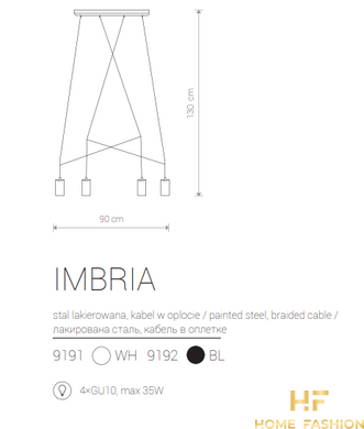 Підвісний світильник Nowodvorski Modern IMBRIA 9192 BL