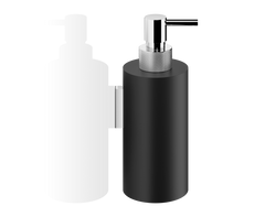 Дозатор для жидкого мыла DECOR WALTHER CLUB WSP3 0856060, цвет - черный матовый/хром