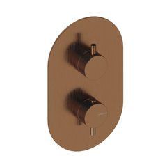 Настенный термостатический смеситель для душа Sanycces Loop Brushed Rose Gold (T13001RG)