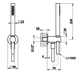 Душовий набір GESSI 316 SHOWER 54023-239