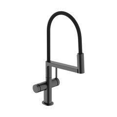 Змішувач для кухні Hansgrohe Talis M54 PowderSpray 210 3jet Semi-Pro Brushed Black Chrome (72861340)