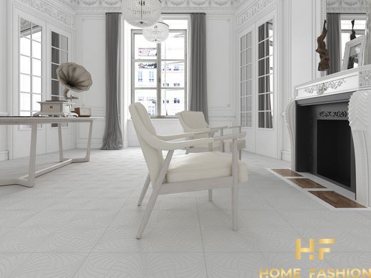 Керамограніт Petracer`s Swing Piuma ottone su fondo nero matt 60x60
