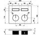 Настінний термостатичний змішувач для душа GESSI HI-FI COMPACT 63004-031