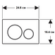 Кнопка змиву Geberit Sigma20 115.882.KM.1