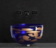 Раковина накладная Glass Design Ducale Murano Blu DUCALEBLUF4, цвет - синий / хром