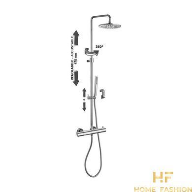 Душова система з термостатом Paffoni Mini Birillo Chrome (ZCOL638KLIQCR)