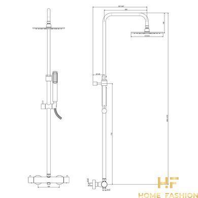 Душова система з термостатом Paffoni Mini Birillo Chrome (ZCOL638KLIQCR)