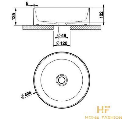 Раковина накладная Gessi Ventaglio White (43460-516)