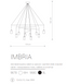Підвісна люстра Nowodvorski Modern IMBRIA 9680 BL