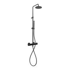 Душевая система с термостатом Paffoni Mini Birillo Matt Black (ZCOL638KLIQNO)