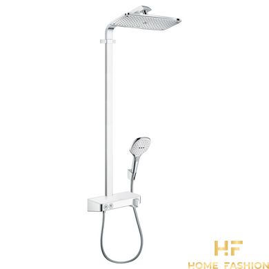 Душевая система HANSGROHE Raindance Select E 360 1jet ST Showerpipe, белый/хром, 27288400