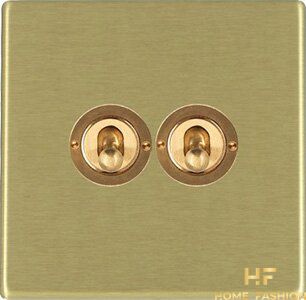 Выключатель Hamilton Hartland CFX 72CT22, цвет - Satin Brass