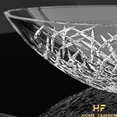 Раковина накладна Glass Design Ice Oval ICEOVT01F4, колір - прозорий / хром