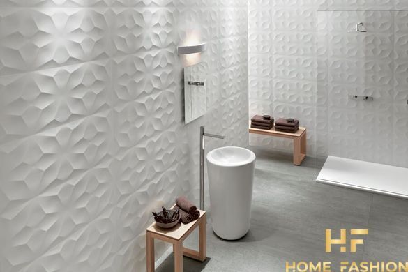 Плитка 3D Diamond White Matt 40x80
