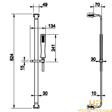 Душевой набор GESSI - MIMI 31245-080