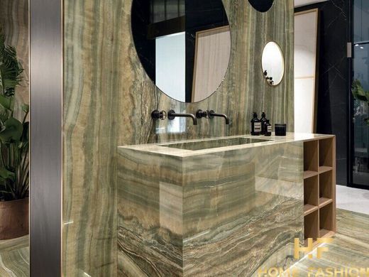 Керамограніт Ultra Onici Green Onyx Vein Cut 37,5x75 Lucidato Shiny