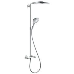 Душова система з термостатом HANSGROHE Raindance Select 300 Air 1jet Showerpipe, хром, 27114000