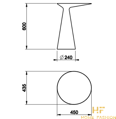 Столик для аксесуарів GESSI CONO 45930-521