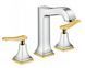 Змішувач для раковини HANSGROHE Metropol Classic 160 на 3 отвори хром/золото, 31331090