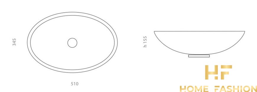 Раковина накладна Glass Design Ice Oval Lux ICEOVGDF3, колір - срібло / хром