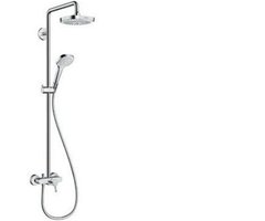 Душевая система HANSGROHE Croma Select E 180 2jet Showerpipe белый/хром, 27258400