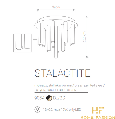 Потолочная люстра Nowodvorski Modern STALACTITE 9054 BL/BS