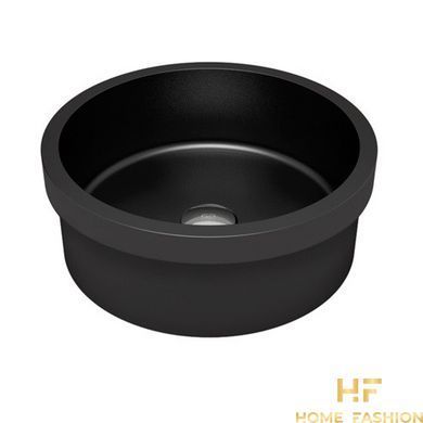 Раковина вбудована Glass Design Tondo FL TONDOFLPO30, колір - чорний матовий