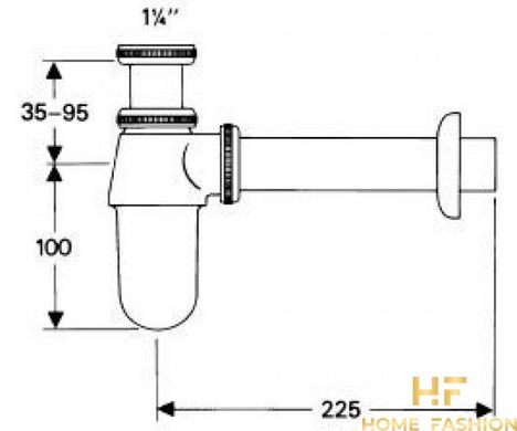 Сифон-стакан HANSGROHE, 52053000