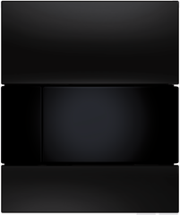 Клавиша смыва для писсуара Tece Square полированное черное стекло/полированная черная кнопка (9242809)