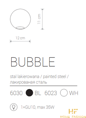 Точковий світильник Nowodvorski Modern BUBBLE 6030 BL